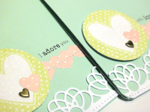 Hearts & Lace Cards - detail