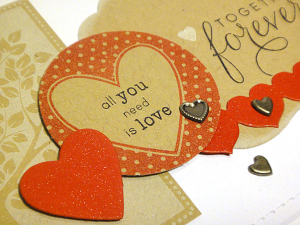 Love Together Forever Card - detail