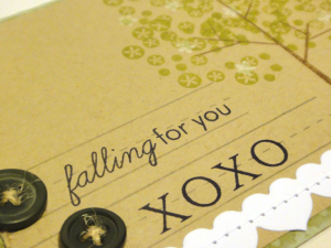 Falling for You Card - detail