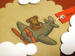 Love in the Air Card - detail