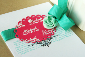 Handmade with Care card