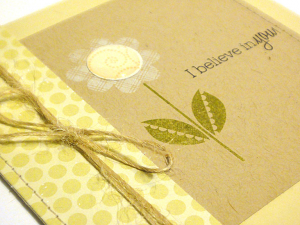 Believe in You Daisy Card - detail
