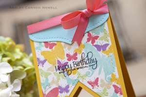 Happy  Birthday Butterflies Detail