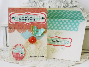 Welcome Spring Card and Envelope