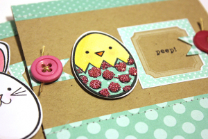 Framed Peep & Hop Cards - detail