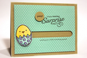 Easter Chick Surprise Card