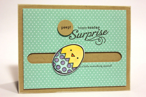 Easter Chick Surprise Card
