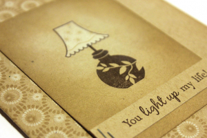 Light Up my Life Card - detail