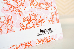 Peony Birthday detail