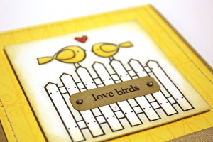 Love Birds Card - detail