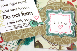 Bird Prayer Cards & Envelopes - detail