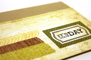 It's Your Day Postmark Card - detail