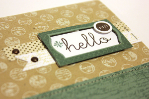 Postmarked Hello Card - detail
