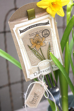 Seed Packet Plant Marker - detail