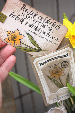 Seed Packet Plant Marker - detail