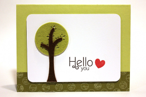 Hello You Tree Card
