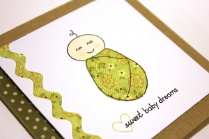 Sweet Baby Dreams Card - detail