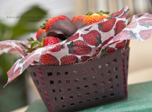 Chocolate Covered Strawberry Basket
