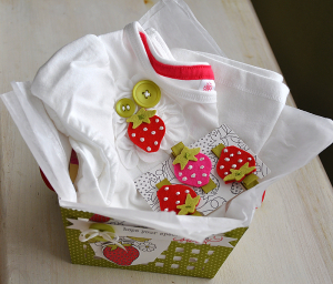 Strawberry Patch Inside Basket