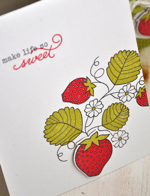 Strawberry Patch Card Detail