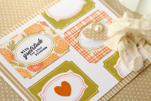 With Gratitude card -detail