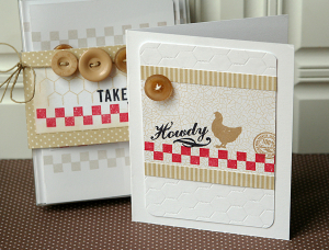 Howdy card and gift box of notecards