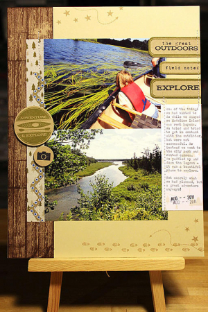 Canoe Adventure Scrapbook Page