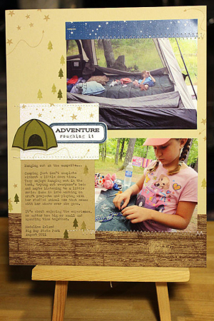Roughing It Scrapbook Page