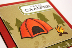 Happy Camper Card - detail
