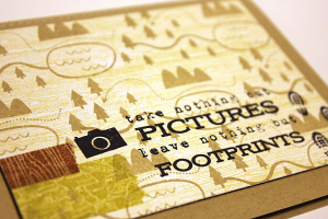 Pictures & Footprints Card - detail