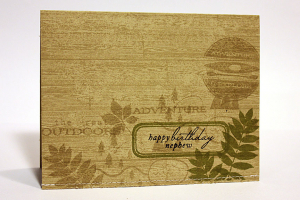 Woodsy Nephew Birthday Card