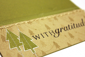 Woodsy Gratitude Card - detail