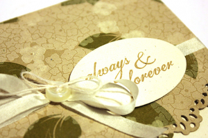 Always & Forever Wedding Card - detail