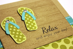 Relax & Enjoy Card - detail