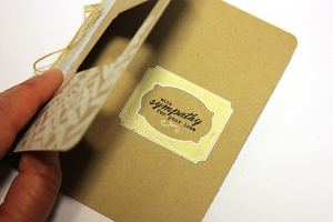 Wildflower Sympathy Card - detail