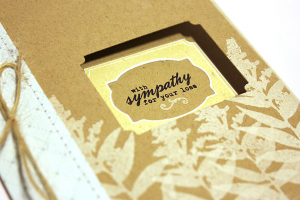 Wildflower Sympathy Card - detail