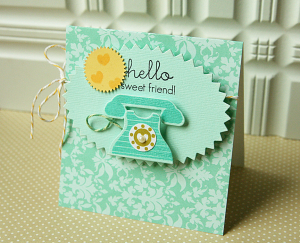 Hello Sweet Friend card
