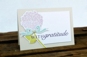 With Gratitude card