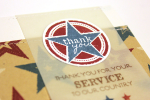 Thank You For Your Service Card - detail