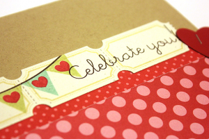 Ticket to Celebrate Card - detail