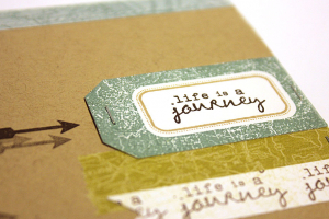 Life is a Journey Tag Card - detail