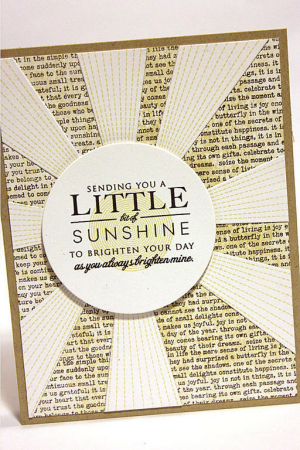 Little Bit of Sunshine Text Card