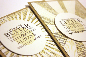 Hello Sunshine Cards - detail