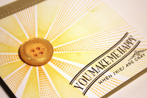 You Make Me Happy Card - detail