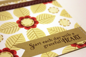 Grateful Heart Card - detail