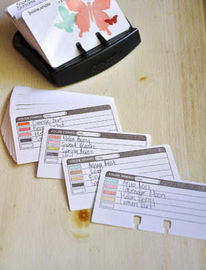 Beautiful Butterflies Inspiration File Color Combo Cards