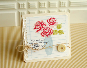 Vase of Flowers card
