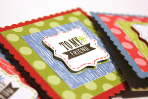3 Mini Note Cards - detail