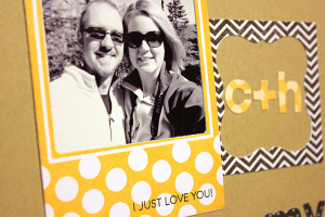 You Are My Sunshine Scrapbook Page - detail