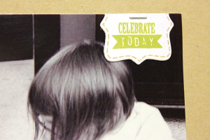 Dinosaur Train Scrapbook Page - detail